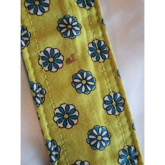 Vera Bradley Peacock Paisley Or Floral Reversible Fabric Belt Green Blue Boho - Picture 7 of 9
